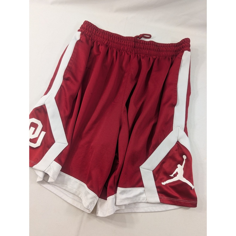 Jordan Oklahoma Sooners Shorts 2XL Long Red College Basketball Diamonds Sports